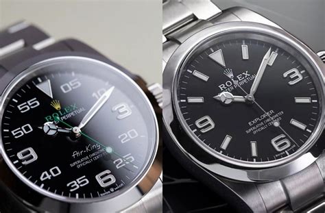 rolex explorer 40mm vs air king|rolex air king 2023 price.